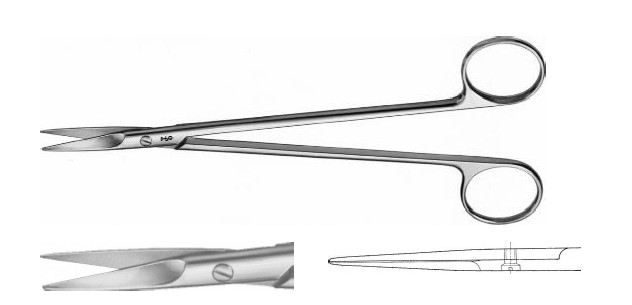 Тонніс ножиці суперделікатні прямі 180 мм